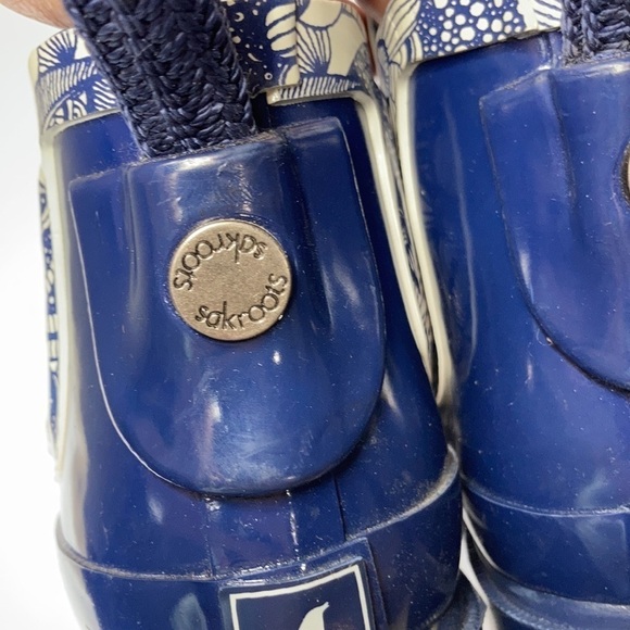 Sakroots navy rhyme ankle rain boots size 7 - Picture 6 of 10